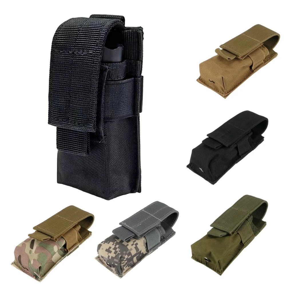 Edc Carry Fanny Pack - Molle Tactical M5 Flashlight Pouch 9MM