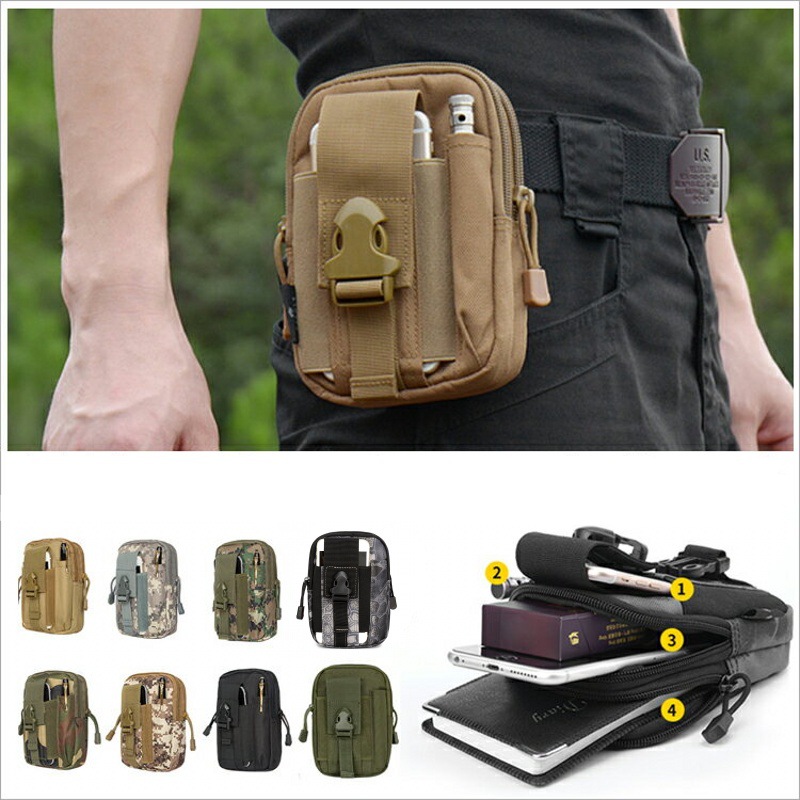 Edc Carry Fanny Pack - Small Molle Pouch Waist Pack Bag