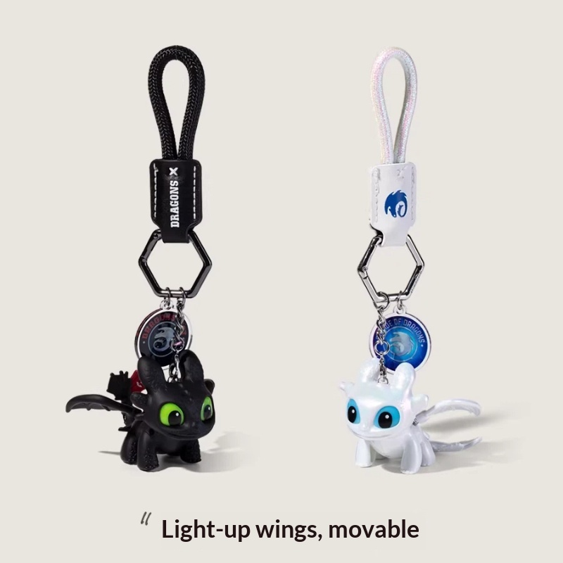 Carabiner Keychain - Genuine Dragon Taming Master Toothless Night