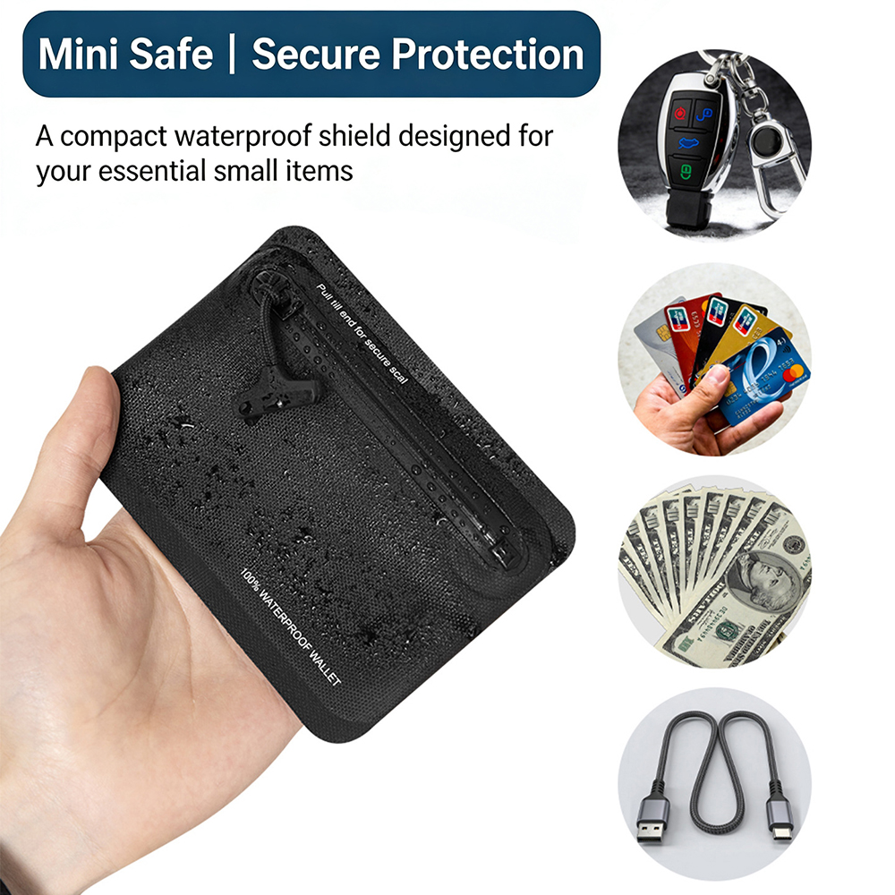 100% Waterproof Zipper Coin Pu - огляд і ціна Leather Edc. Carry Pouch