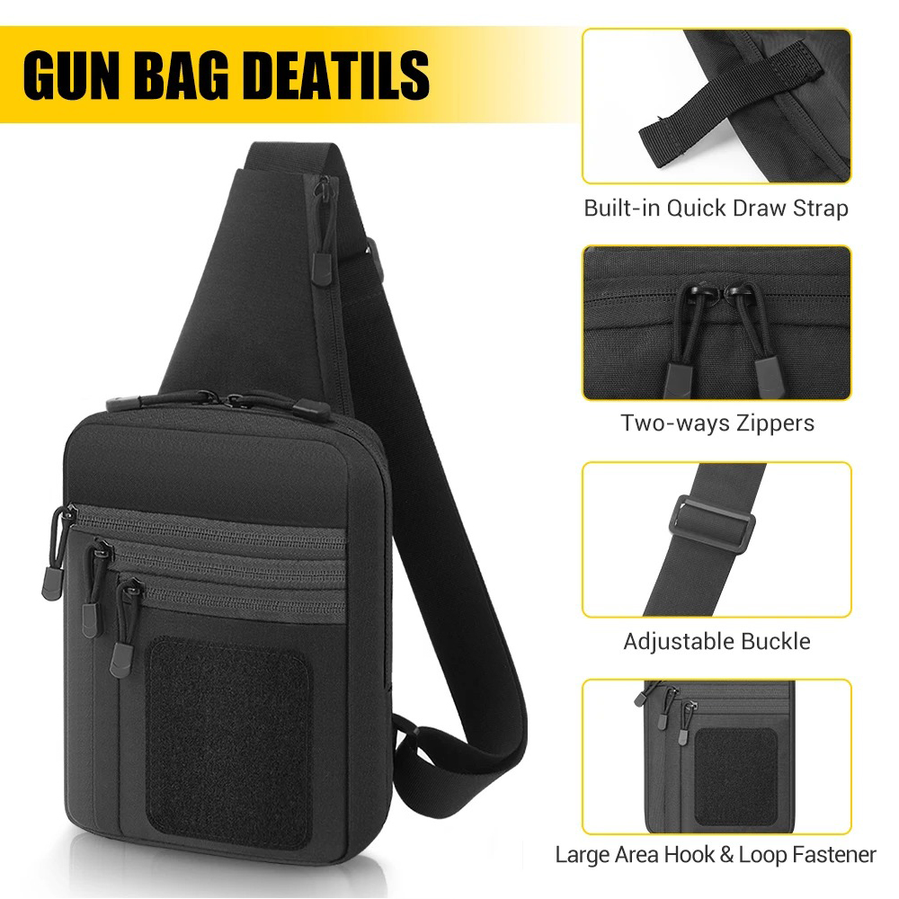 Concealed Carry Chest Gun Bag  - огляд і ціна Edc Carry Bag For Pistol