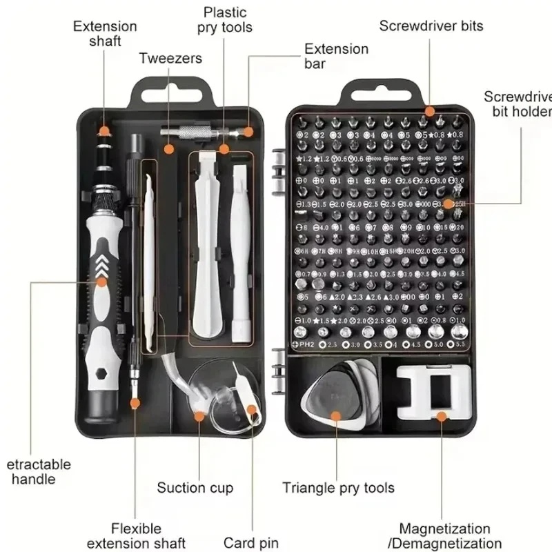 115 in 1 Professional Precisio - огляд і ціна Micro Screwdriver Kit