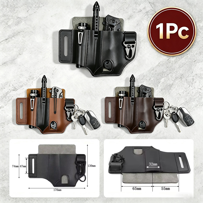EDC PU Leather Tool Pouch Mult - огляд і ціна Leather Edc. Carry Pouch