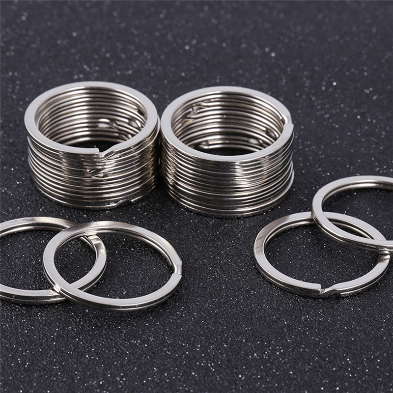 10pcs 28mm Keychain Split Ring - огляд і ціна Compass Keychain Mini