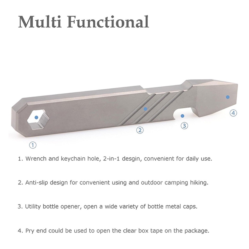 Titanium EDC Pry Bar Tool – 4” - огляд і ціна Micro Screwdriver Kit