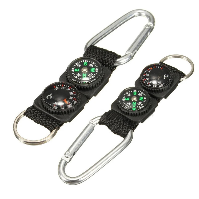 1pc Universal Multifunction 3  - огляд і ціна Compass Keychain Mini