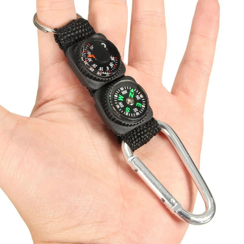 1pc Universal Multifunction 3  - огляд і ціна Compass Keychain Mini