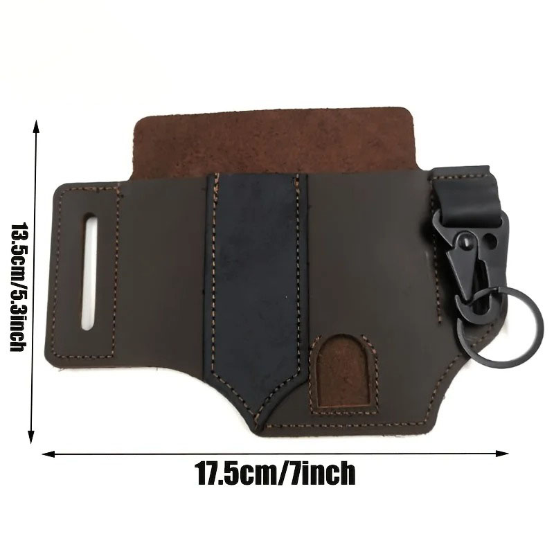 PU Leather EDC Belt Multitool  - огляд і ціна Leather Edc. Carry Pouch