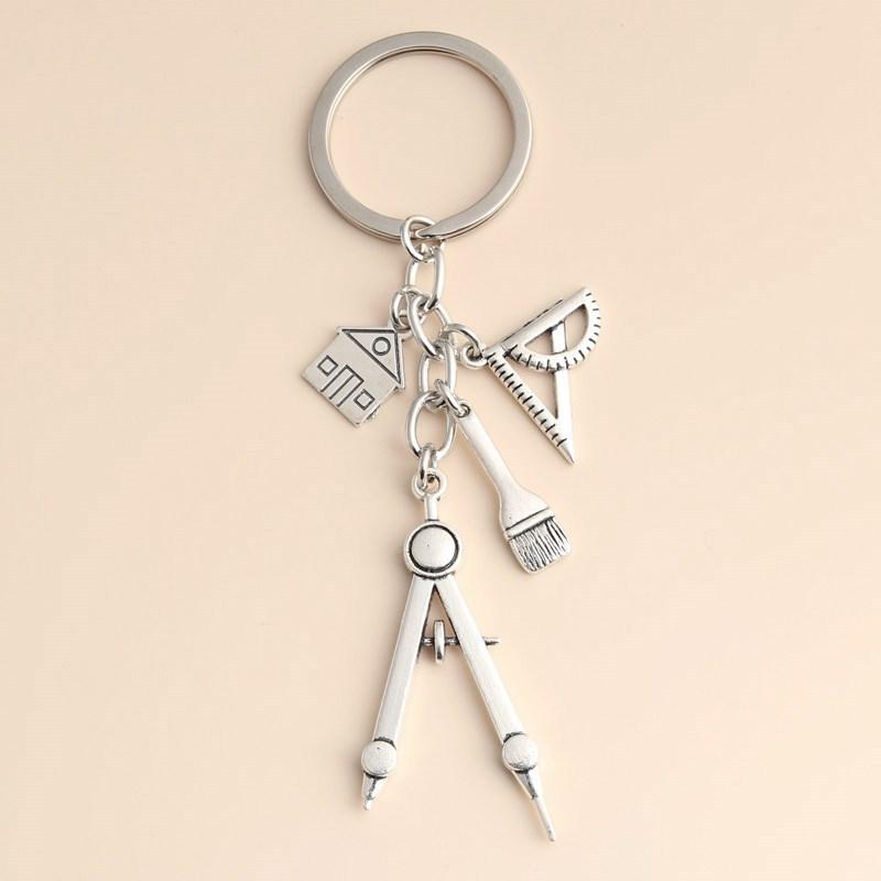 Multifunctional Silver Keychai - огляд і ціна Compass Keychain Mini
