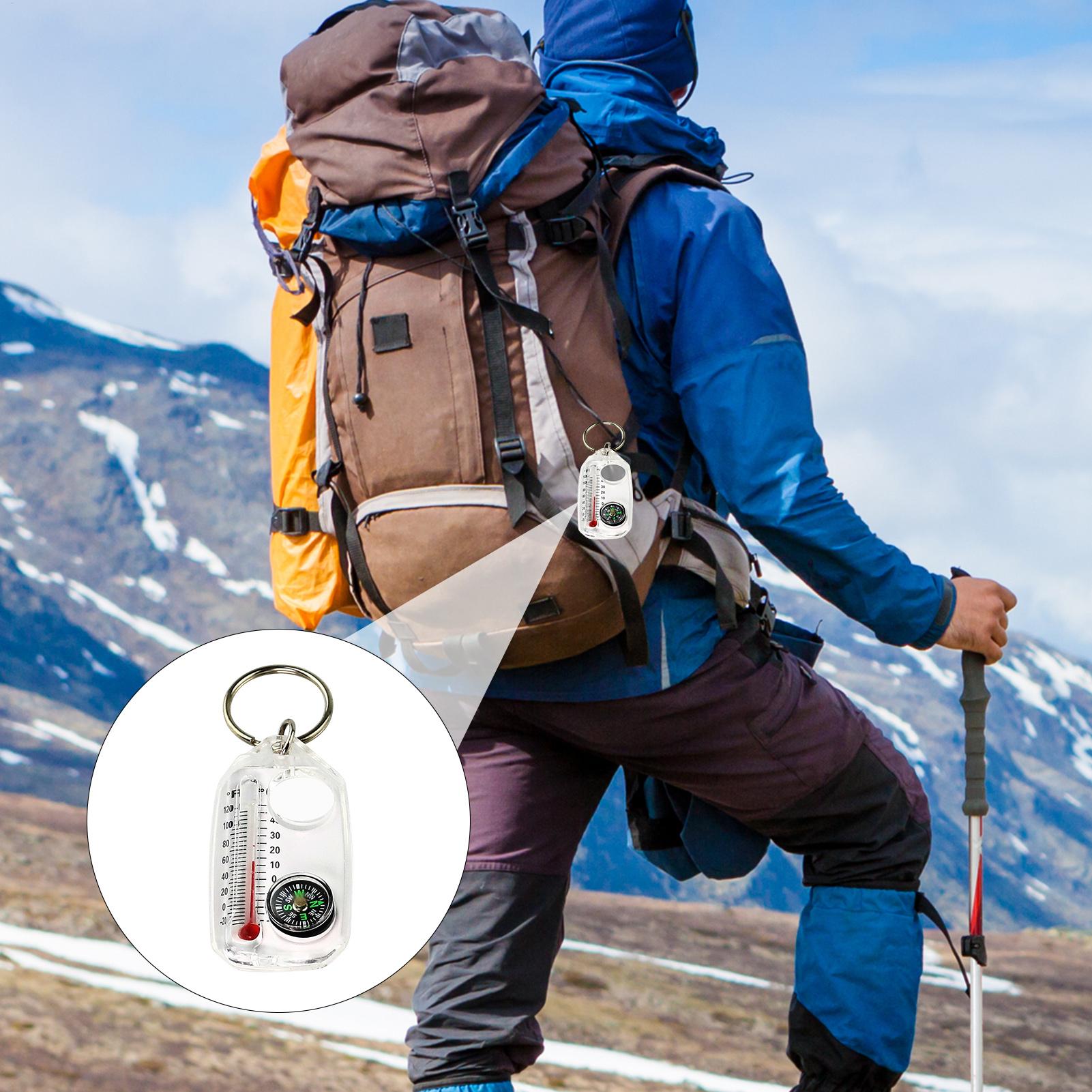 3in 1Pocket Survival Compass M - огляд і ціна Compass Keychain Mini
