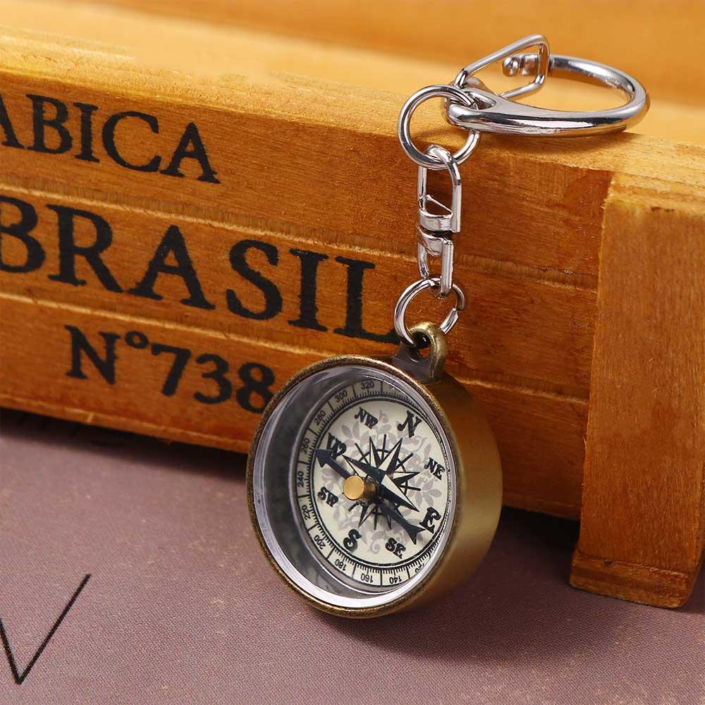 1 PCS Keychain Zinc Alloy Vint - огляд і ціна Compass Keychain Mini