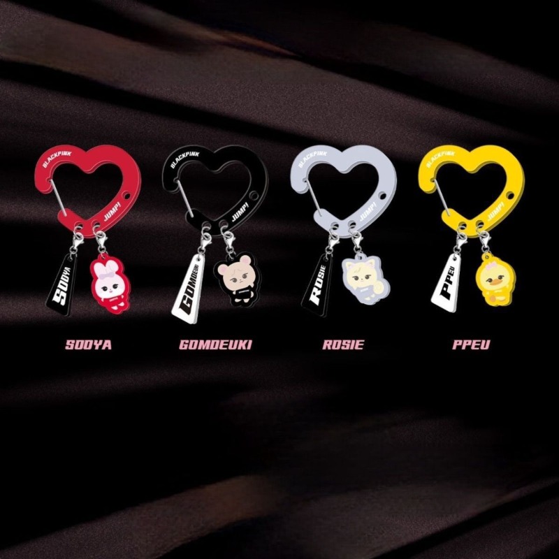 Black Pink Lovely Acrylic Fan‑ - огляд і ціна Carabiner Keychain
