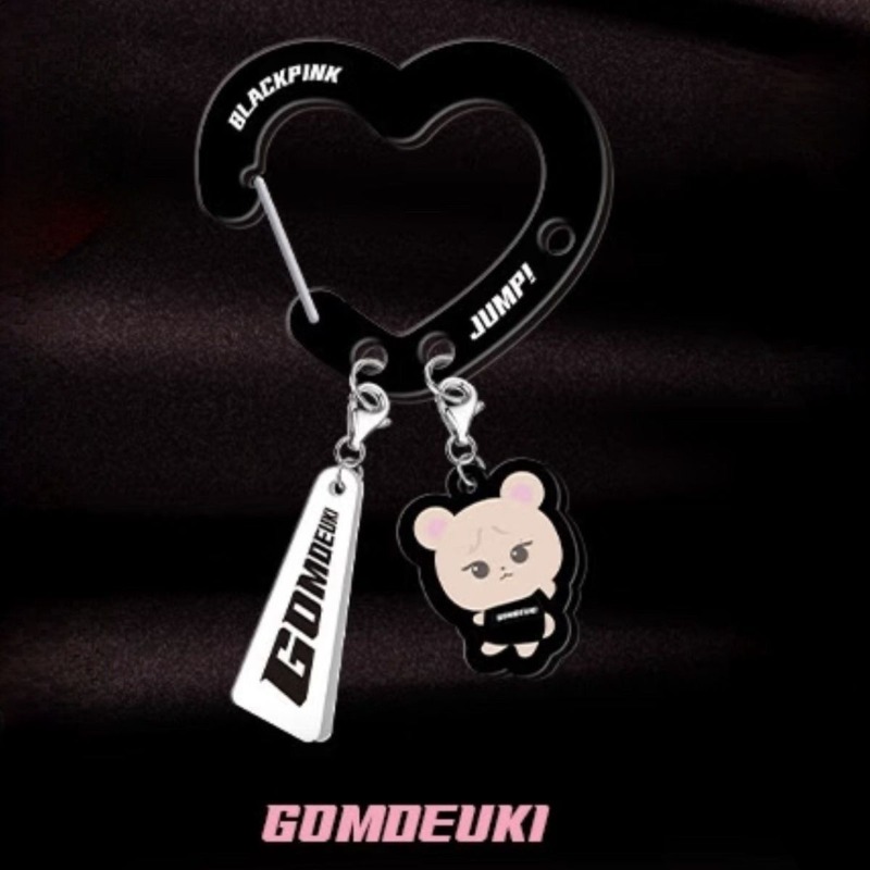 Black Pink Lovely Acrylic Fan‑ - огляд і ціна Carabiner Keychain