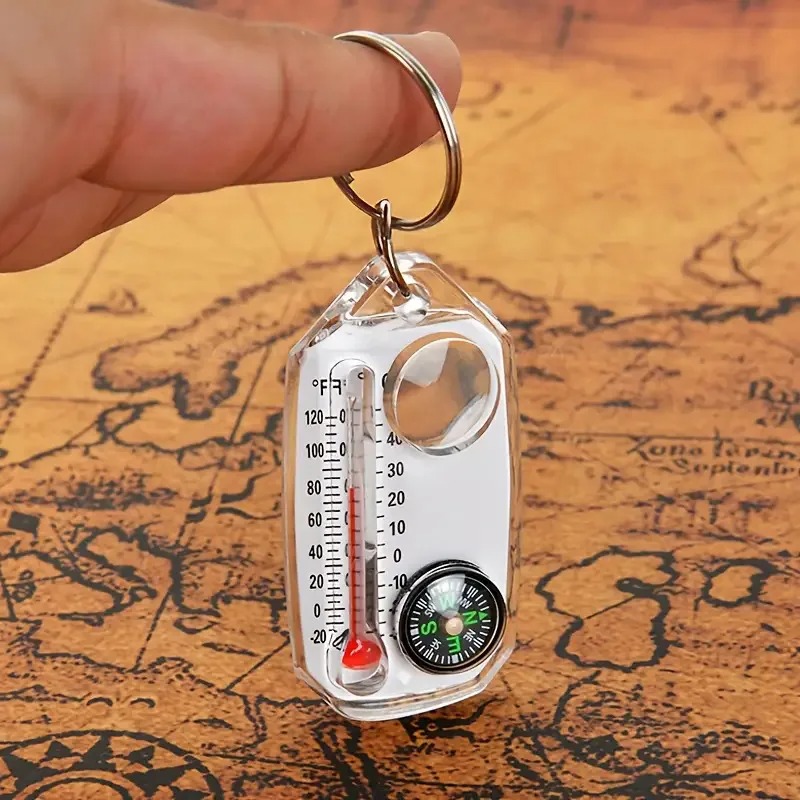 3 in 1 Keychain Compass Portab - огляд і ціна Compass Keychain Mini