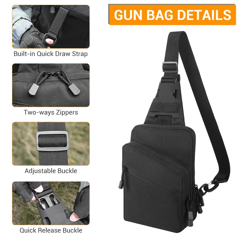 Tactical Pistol Gun Bag Concea - огляд і ціна Edc Carry Bag For Pistol