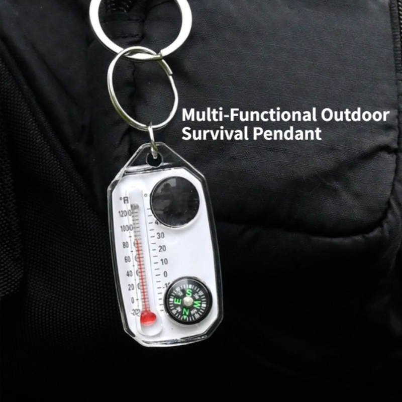 Mini Outdoor Survival Keychain - огляд і ціна Compass Keychain Mini