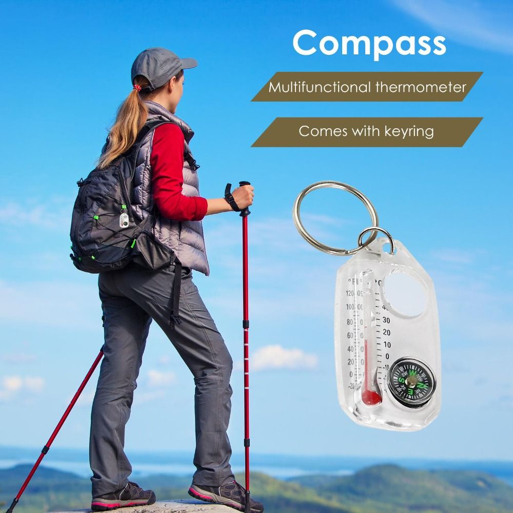 Portable 3-in-1 Function Mini  - огляд і ціна Compass Keychain Mini