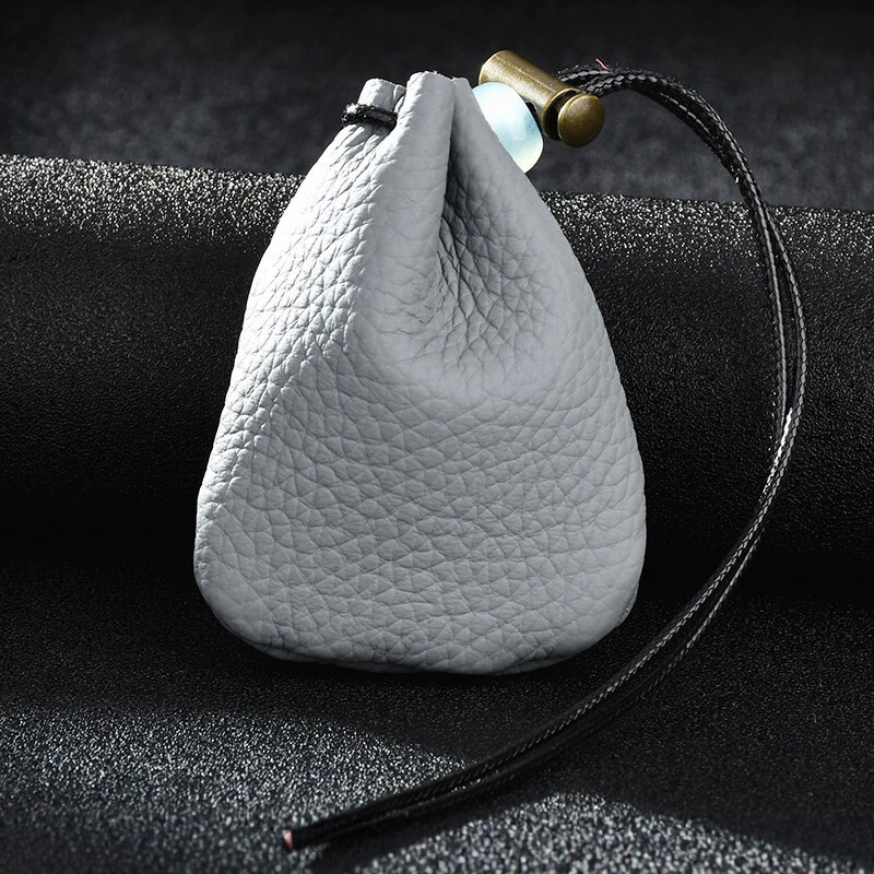 Premium Genuine Leather Drawst - огляд і ціна Leather Edc. Carry Pouch